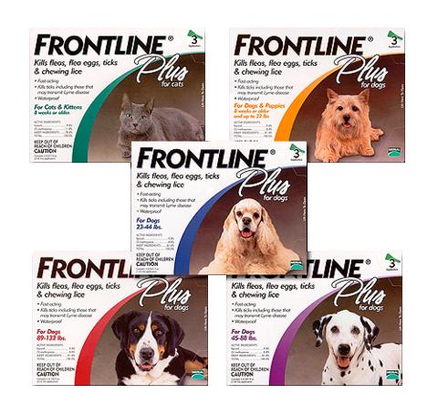 Frontline hotsell plus sizes